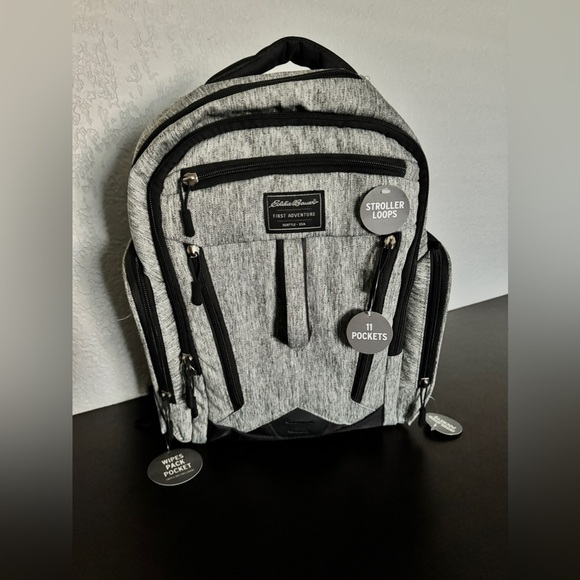 NWT Eddie Bauer Rainier Back Pack Diaper Bag - Picture 9 of 13